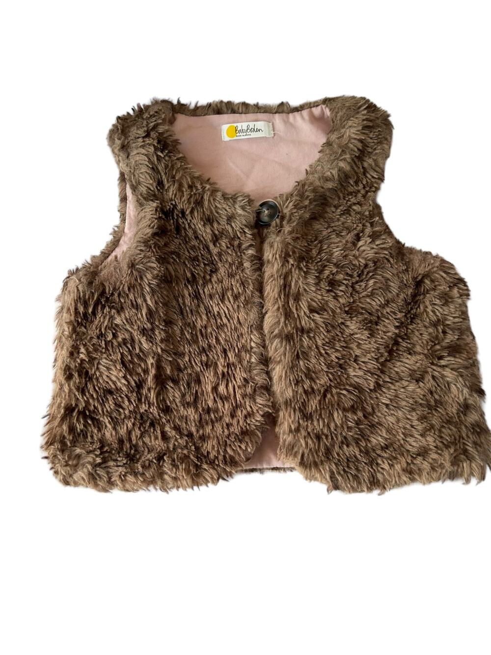 Mini Boden Shaggy vest 2-3